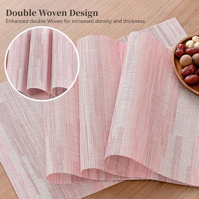 Leetaltree Misty Rose Placemats Set of 12 - Image 3