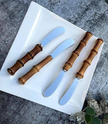 4 Pieces Set Butter knife, Pate Knife Cheese Spreader, Thick and Smooth blades - Image 3