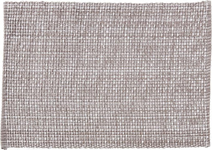 Sweet Home Collection 100% Cotton Placemats for Dining Room Rectangle Two Tone Woven Fabric 13" x 19" Soft Durable Table Mat Set, Set of 6, Gray