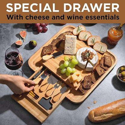 Personalized Charcuterie Boards - Custom Engraved Valentines Day Gifts for Him or Her - Cheese Board, Gift for Wedding, Anniversary, Couple, Housewarming, Birthday, Holiday, Friends, Family, Mom, Dad