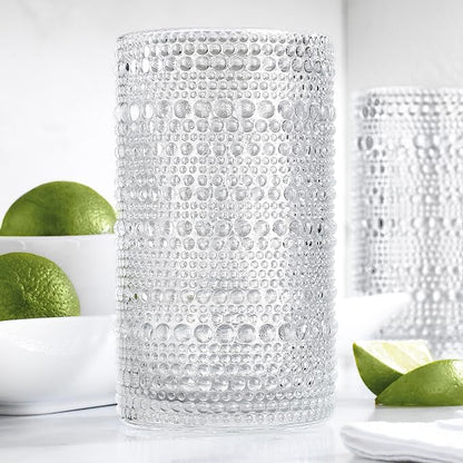 Glaver's Hobnail Drinking Glasses, 15 Oz. Cocktail Drinking Glassware Set - Image 2