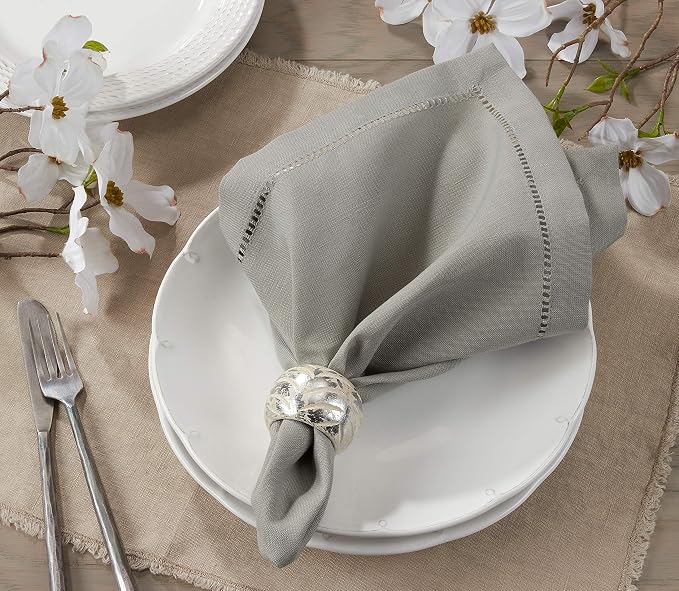 SARO LIFESTYLE Hemstitched Border Dinner Napkin - Image 5