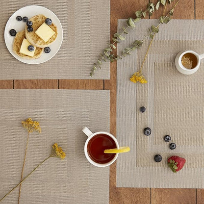 DII PVC Tabletop Collection Woven Indoor/Outdoor, Placemat Set, 6 Piece - Image 3