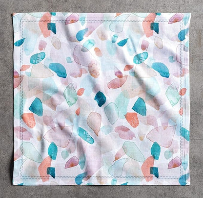 Maison d' Hermine Cloth Napkins Set of 4 100% Cotton Everyday Reusable Square Napkins Cloth Washable Dinner Party Wedding Restaurant Valentines Day Decorations Spring/Summer (Summer Picnic, 20" x 20")