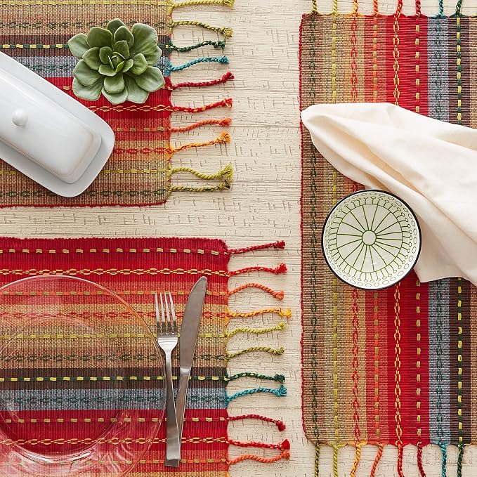 DII Southwest Collection Tabletop, Placemat Set, 6 Piece - Image 3