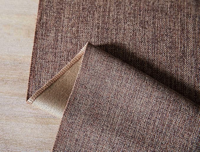 Brown Table Runners 108 Inches Long, Burlap Linen Style Rustic Farmhouse Table - Image 7