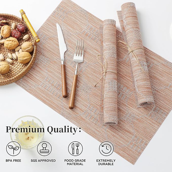 Leetaltree Coral Placemats Set of 4 - Image 2