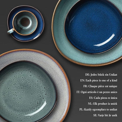 Villeroy & Boch Lave Beige Breakfast Plate, Stylish Stoneware Plate - Image 8