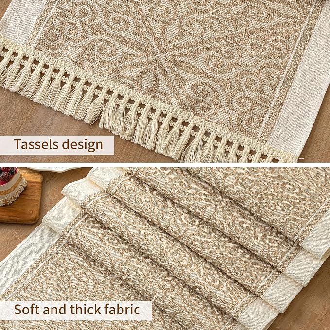 Coffee Totem Linen Table Runner - Image 3