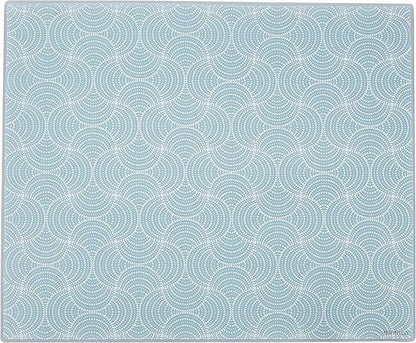 Mintrico placemat for Dining Table Set of 2 Silicone Heat Resistant Non Slip (2, Blue dot) …