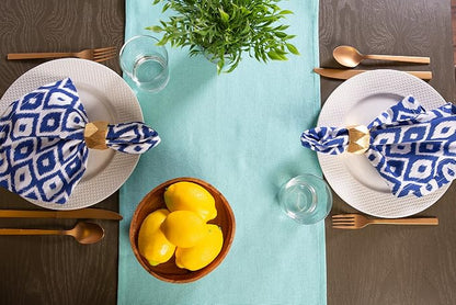 DII Everyday Collection, Fringed Solid Tabletop, Table Runner - Image 5