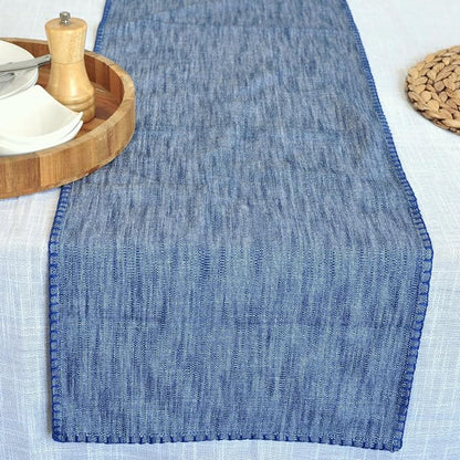 Cotton Table Runner 72 inches Long Decorative Stitched Edge Kitchen Table - Image 4