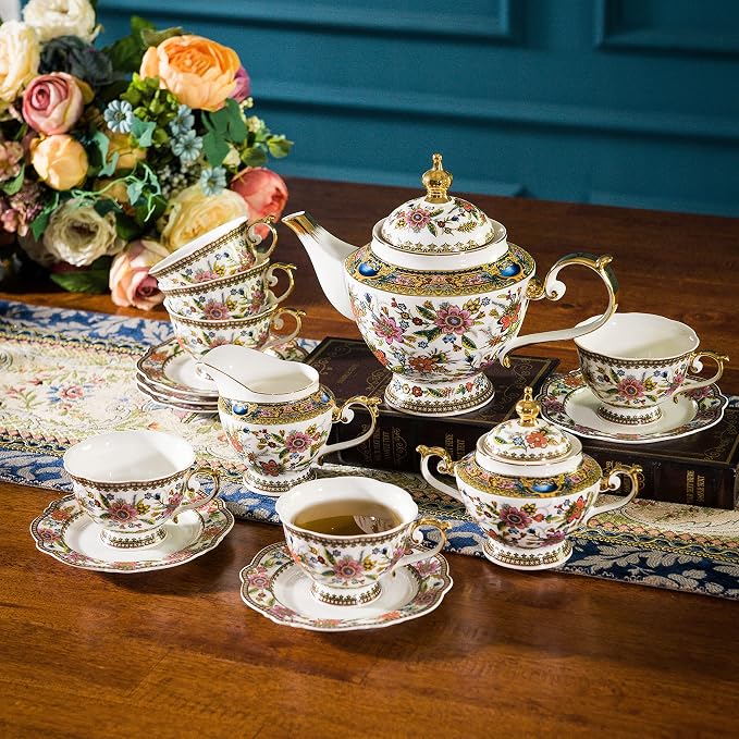 ACMLIFE Bone China Tea Cup and Saucer Set - Image 9
