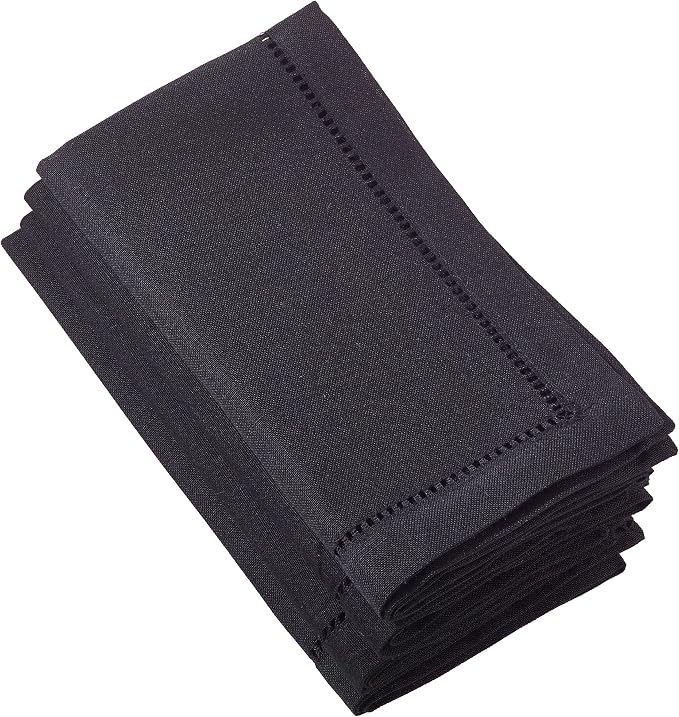 SARO LIFESTYLE Hemstitched Border Dinner Napkin by SaroLifestyle