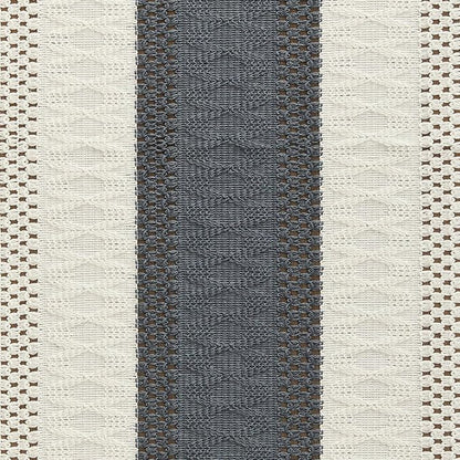 Macrame Style Bicolor Stitching Table Runner 14x36in Charcoal | Woven Boho - Image 6