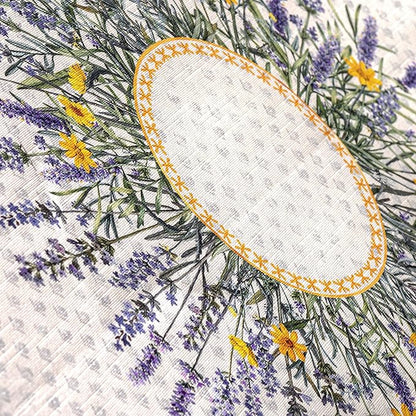 Maison d' Hermine Table Cloth Rectangle Table 100% Cotton 60 x 90 Inches Tablecloth Reusable Decorative for Dining Room Farmhouse Home Valentines Day Decorations Spring Summer - Fanny Lavender