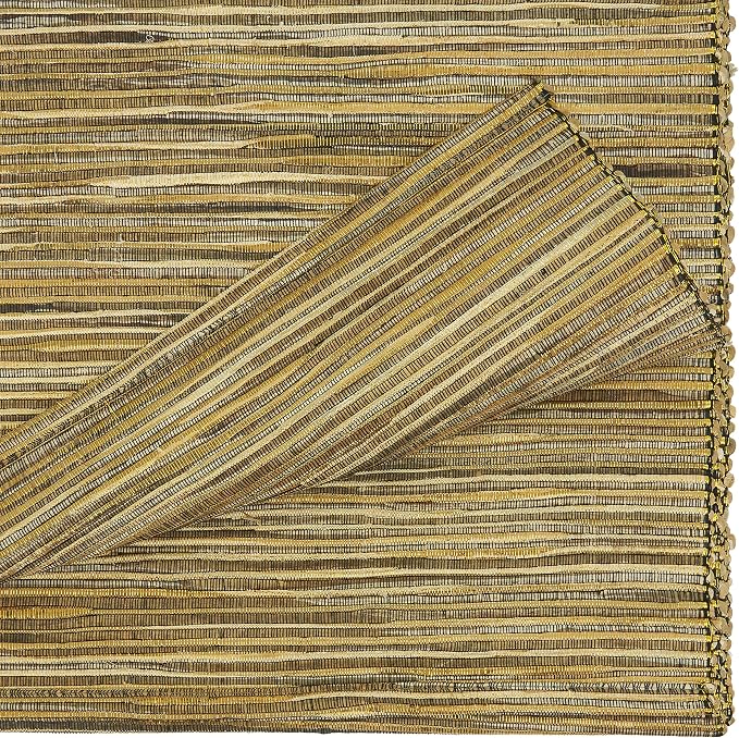 Saro Lifestyle Melaya Collection Shimmering Woven Nubby Table Runner - Image 2