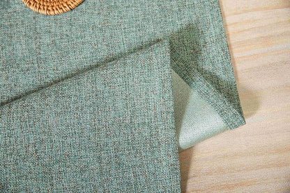 Burlap Style Farmhouse Table Runner, 14x36 Inches Mineral Green | Thick Durable - Image 7