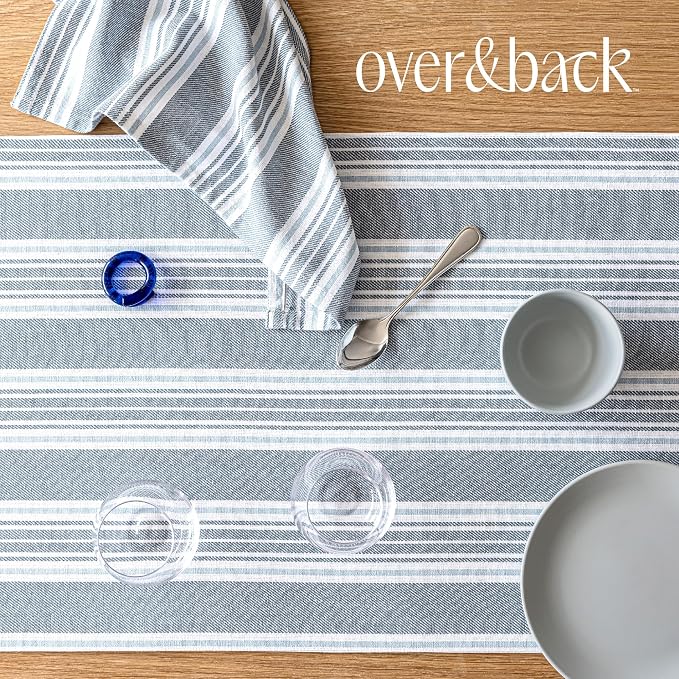 Over&Back 18x108 Woven Striped Table Runner - Image 6