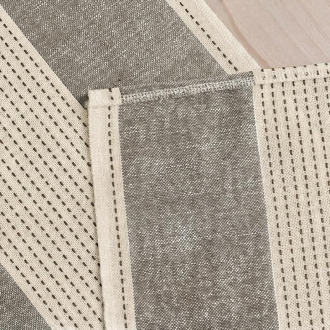 Artoid Mode Brown Farmhouse Rustic Table Runner, Seasonal Fall Macrame Fabric - Image 7