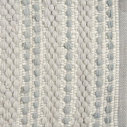 Park Designs All is Calm Chindi Placemat Set of 4 | Gray Striped Braided Cotton Table Mats | Neutral Dining Accents for Winter Meals | Seasonal Decorative Tabletop Linens for Christmas & Everyday Use