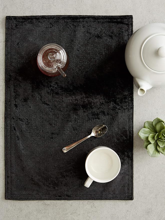 DII Velvet Collection Tabletop, Placemat Set - Image 5