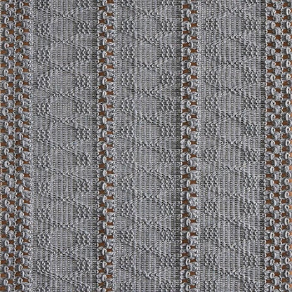 Macrame Style Boho Table Runner, 12x60 Inch Light Blue Grey | Woven Boho Table - Image 6