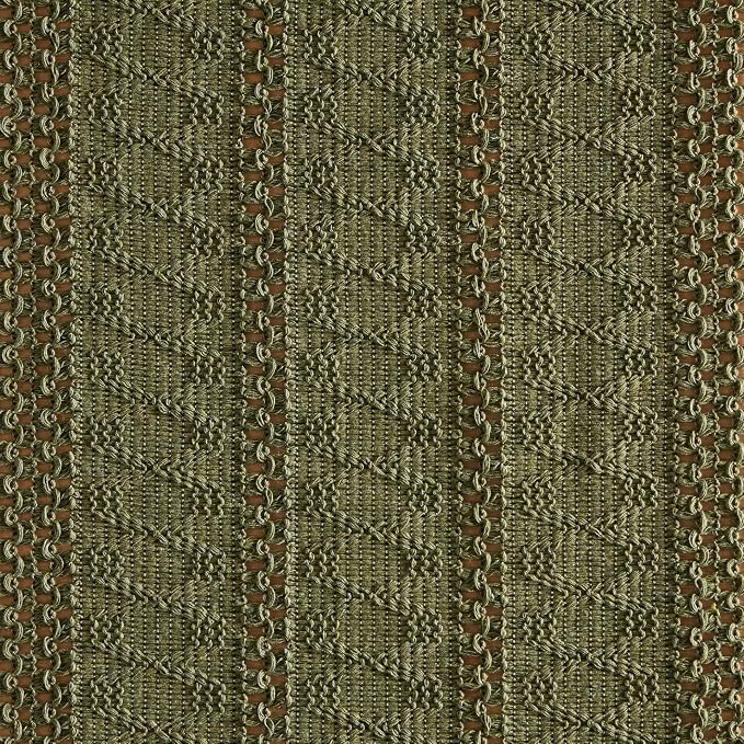 Macrame Style Boho Table Runner, 12x48 Inch Moss | Woven Boho Table Runner - Image 6