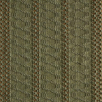Macrame Style Boho Table Runner, 12x48 Inch Moss | Woven Boho Table Runner - Image 6
