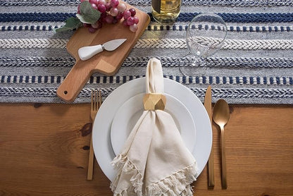 DII Farmhouse Braided Stripe Table Runner Collection - Image 5