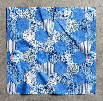Maison d' Hermine Cloth Napkins Set of 4 100% Cotton Everyday Reusable Square Napkins Cloth Washable Dinner Party Wedding Restaurant Valentines Day Decorations Spring/Summer (Summer Blues, 20" x 20")