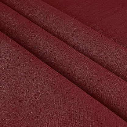 D'Moksha Homes Linen Tablecloth for Rectangle Tables 60 x 132 Inch - 100% Pure Linen Dark Red Table Cloth - Machine Washable Cloth Tablecloth for Valentines, Spring