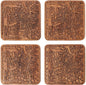 Amsterdam Map Coaster by O3 Design Studio, Set Of 4, Sapele Wooden Coaster With City Map, Handmade