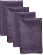 Solino Home Linen Napkins Set of 4 - 100% Pure Linen Grape Dinner Napkins Cloth 20 x 20 Inch for Winter, Valentines, Spring, Easter - Athena, Handcrafted and Machine Washable
