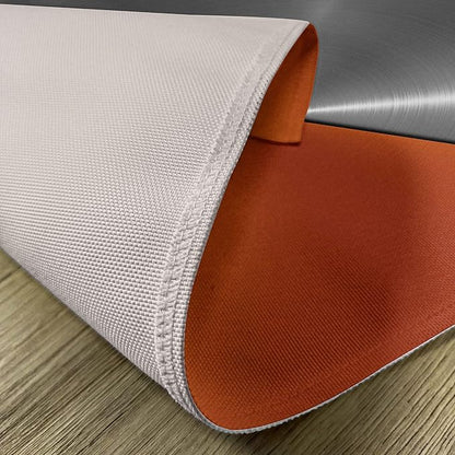 Ambesonne Orange and Grey Place Mats Set of 8, 3D Style Machinery Structure Image Detailed Vivid Modern Contrast Colors, Washable Fabric Placemats for Dining Table, Placemat 8 pcs, Orange Grey