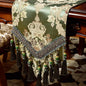 Extra Luxury Velvet Blue Table Runner 120 Inches Long by NYSMXF