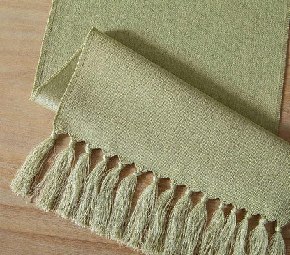 Sage Green Table Runners 36 Inches Long, Burlap Linen Style Rustic Farmhouse - Image 7