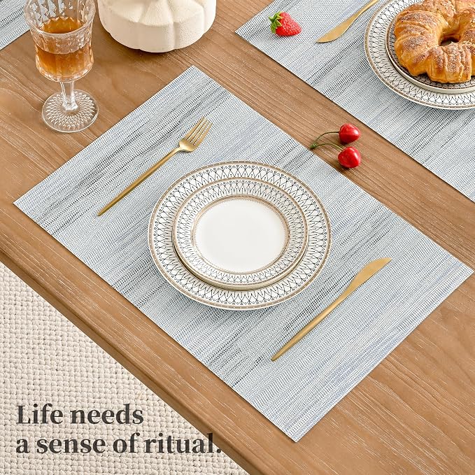 Leetaltree LightSteel Blue Placemats Set of 8 - Image 6
