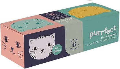 Set of 6 Purrfect Cat Pinch Bowls L46003